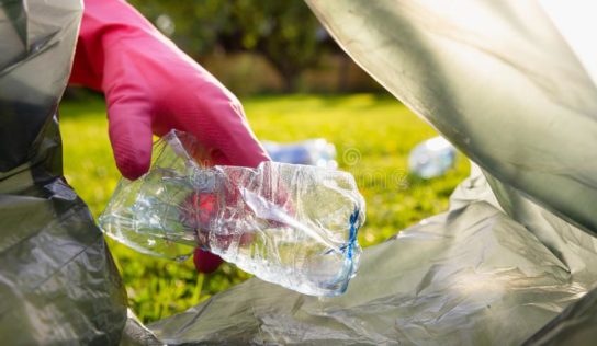 Villager Collects Garbage During Morning Walks