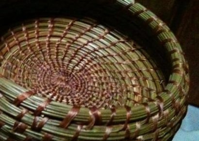 Local Artisan Collects and Weaves Baskets Out of Pine Needles