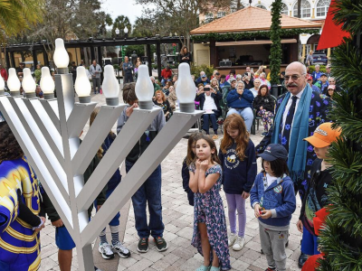 Celebrations continue with menorah lighting