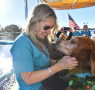 Therapy dogs cruise on Lake Sumter