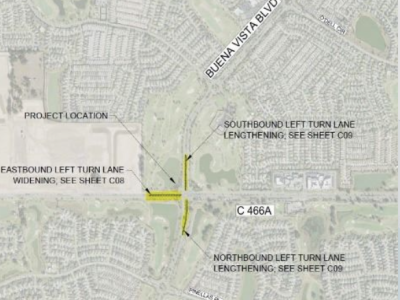 Nighttime lane closures to occur on Buena Vista Boulevard