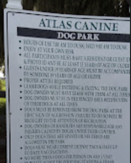 Atlas dog park closure
